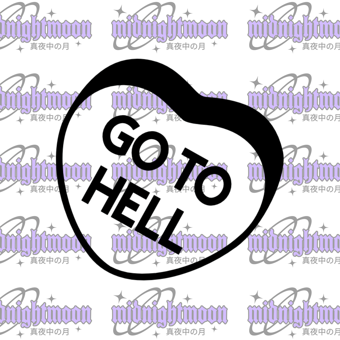 Go to Hell Candy Heart