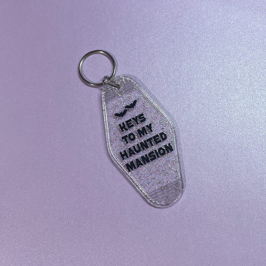 Keys to the Haunted Mansion Motel Keyring