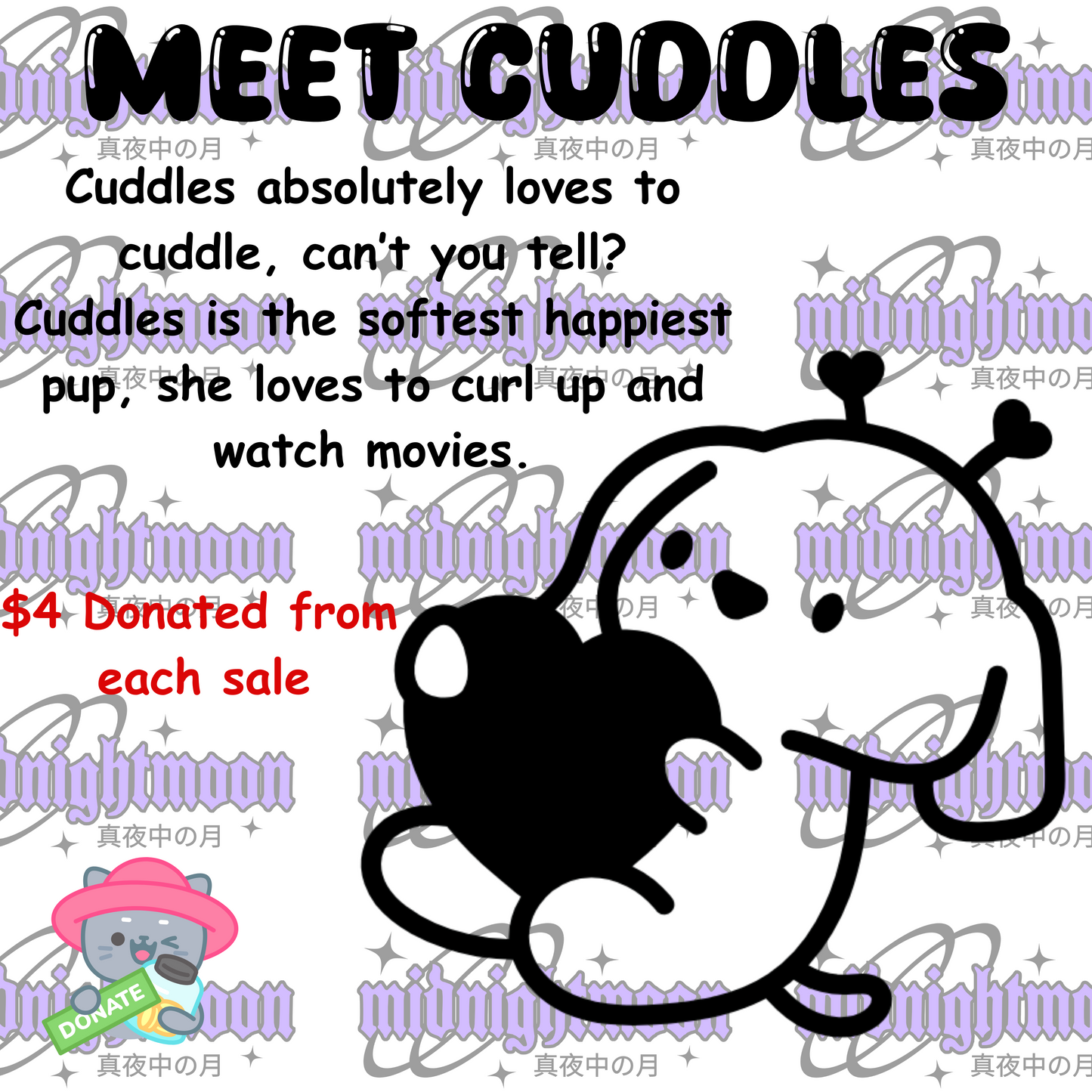 Cuddles Doggy Decal