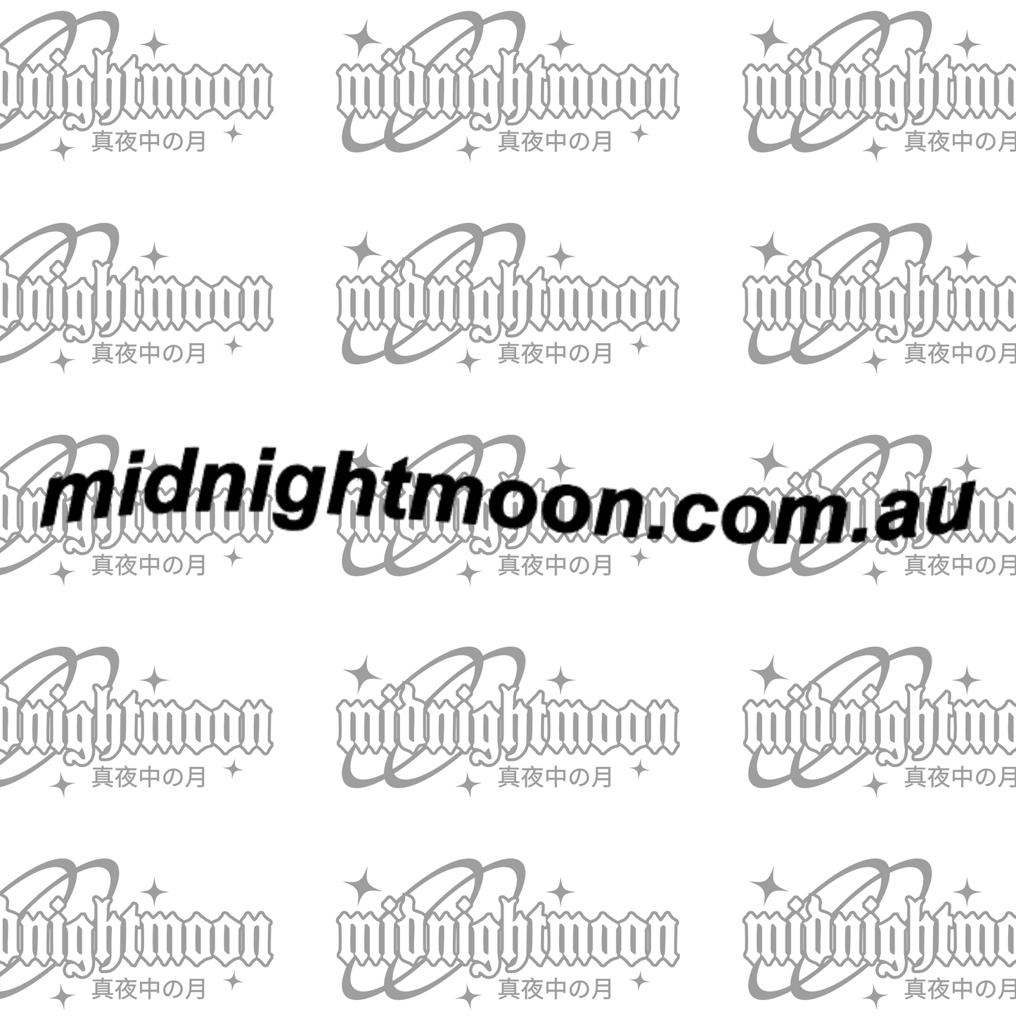 Midnight Moon Wavy Web Link Decal