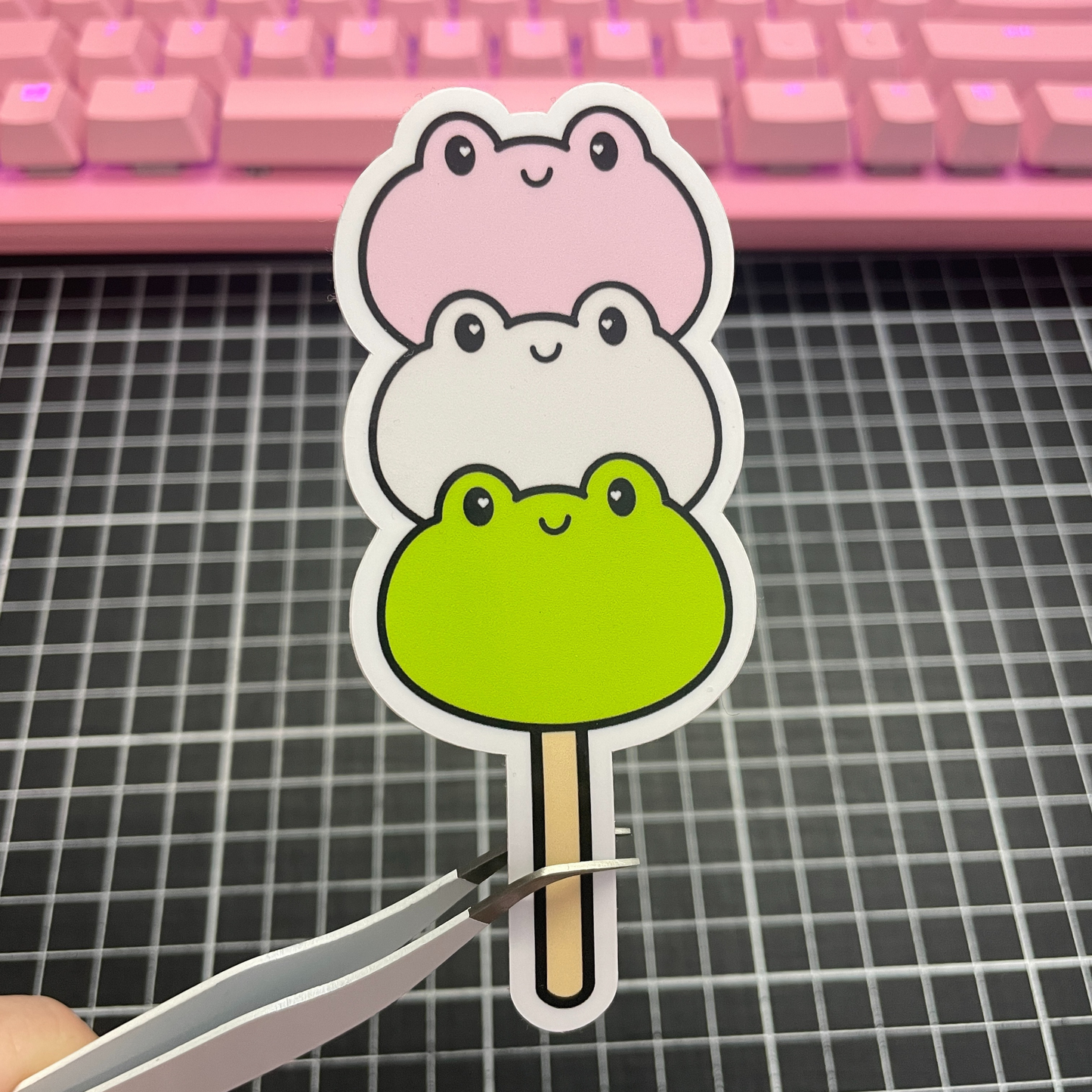 Froggy Dango Die Cut