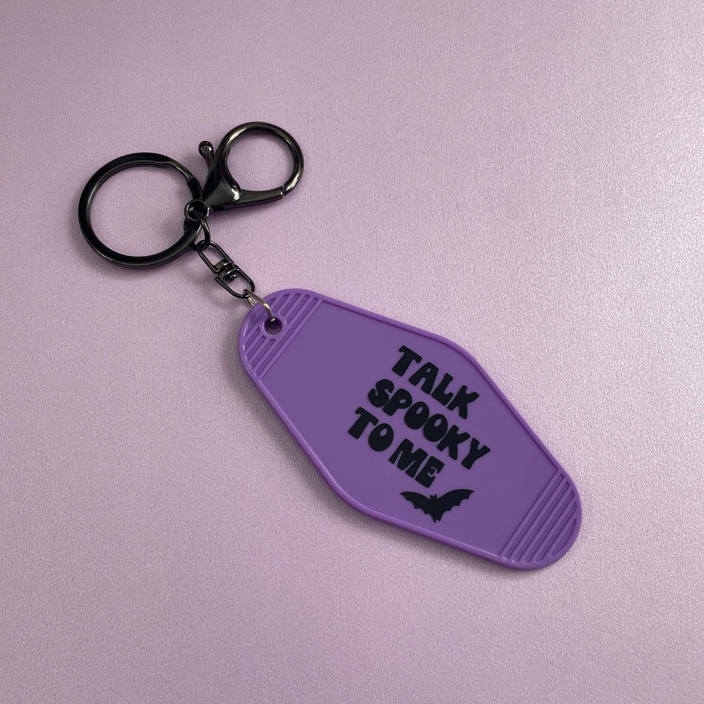 Talk Spooky to Me Motel Keyring
