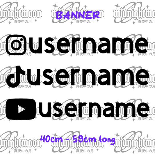 Username Handle Decals BANNER