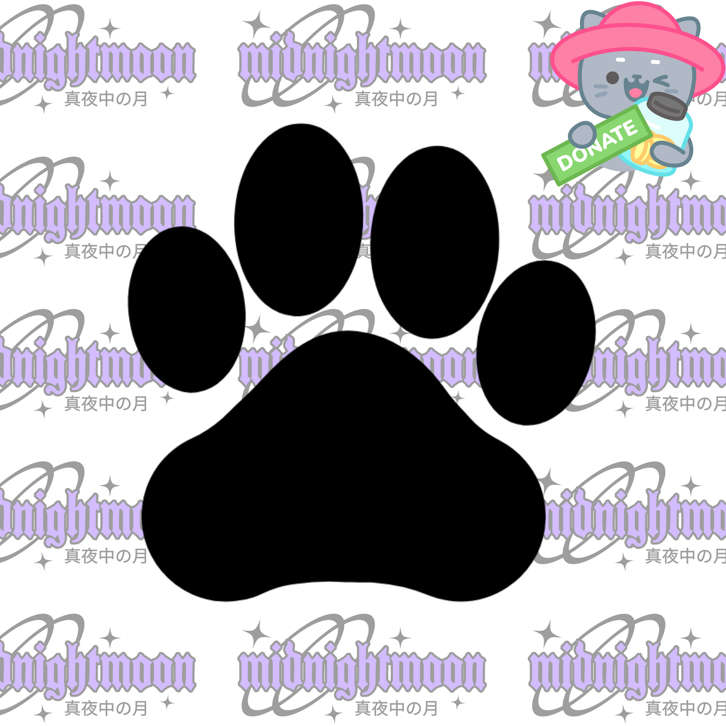 Paw Print Decal