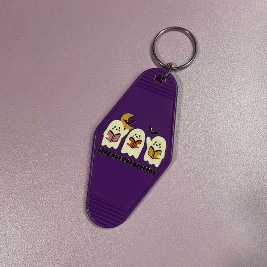 Here for the Booooks Motel Keyring