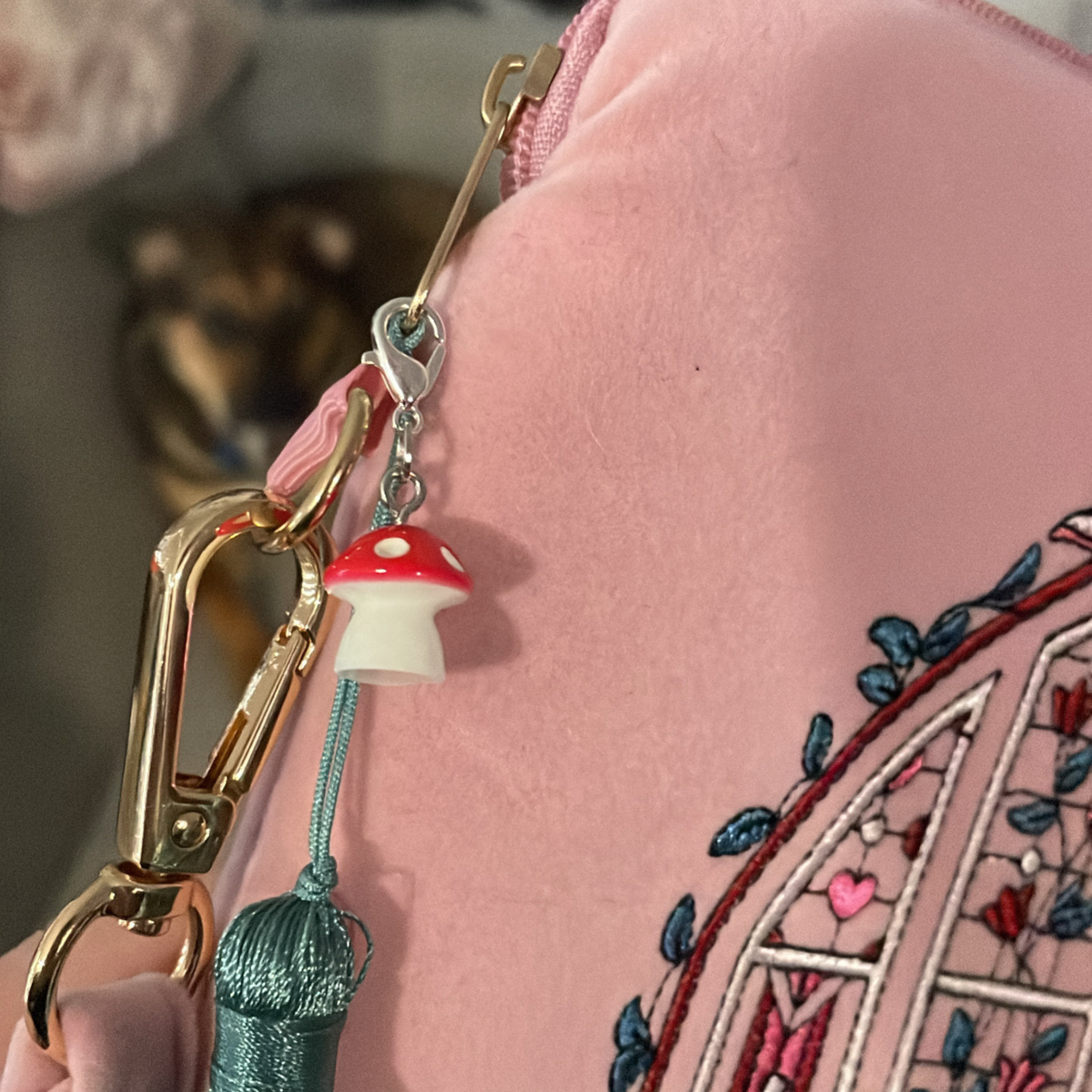 Mushroom Bag Charm