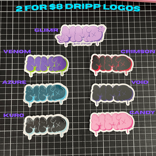 2 for $8 Dripp Logo Die Cuts
