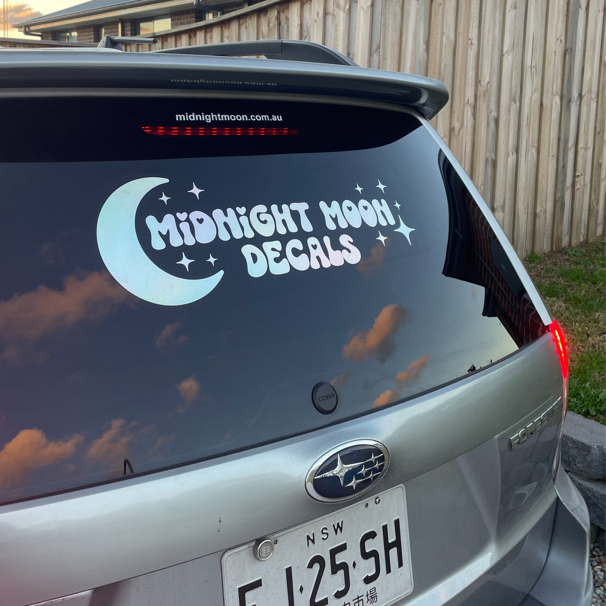 Midnight Moon Sticker OG Midnight Moon Decals Big Moon Banner