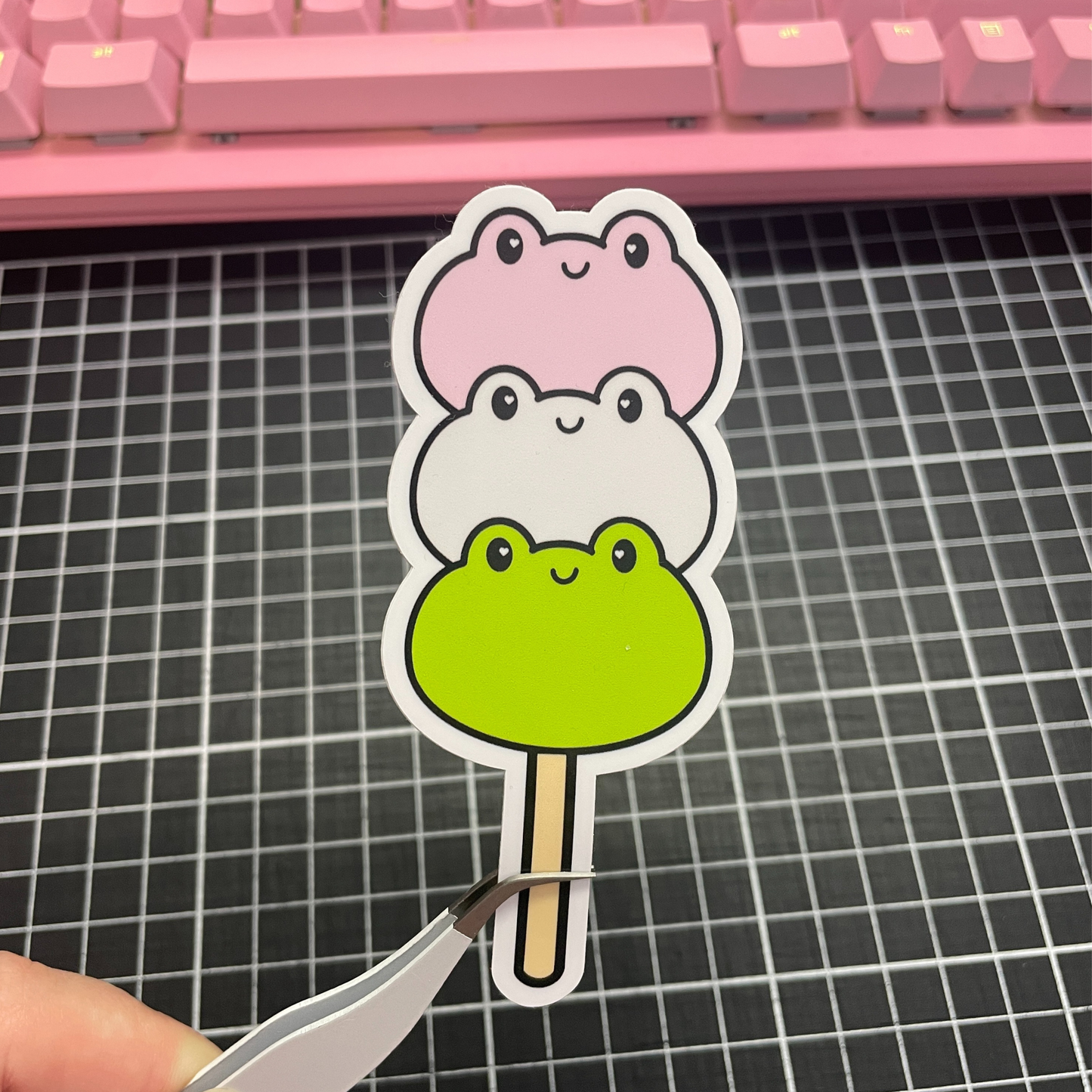 Froggy Dango Die Cut