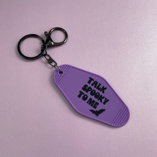 Talk Spooky to Me Motel Keyring