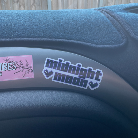 Pixel Hearts Logo Die Cut