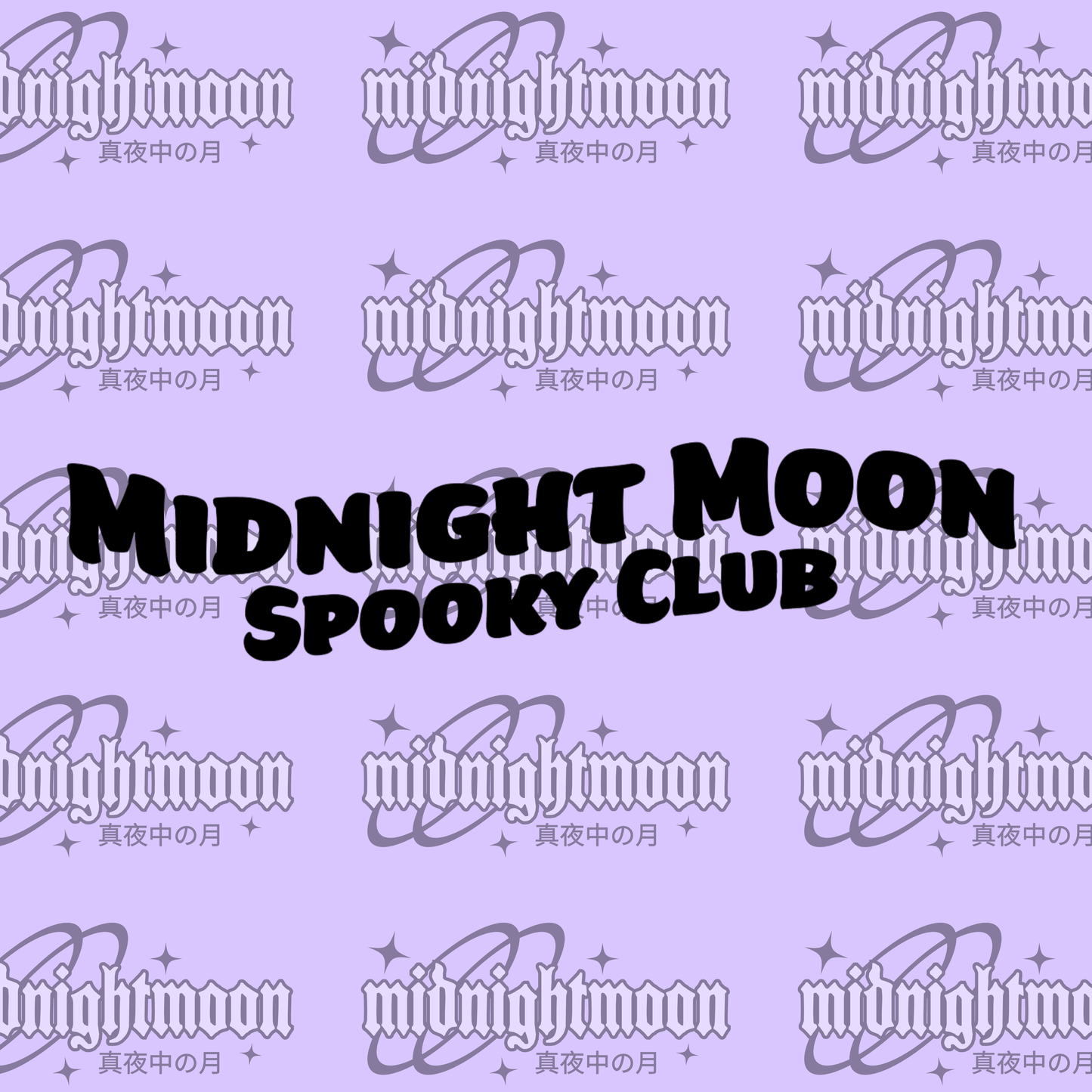 Midnight Moon Spooky Club Wavy Logo